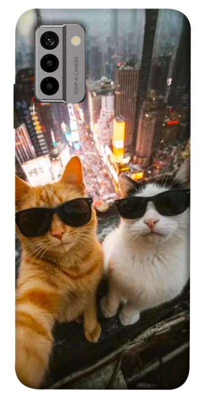 Чохол itsPrint Cool cats city для Nokia G22, котики, купити оптом з доставкою