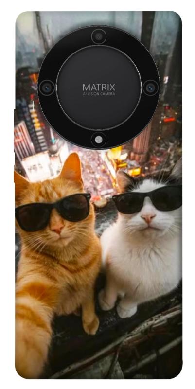 Чехол itsPrint Cool cats city для Huawei Magic5 Lite, котики, купить оптом с доставкой