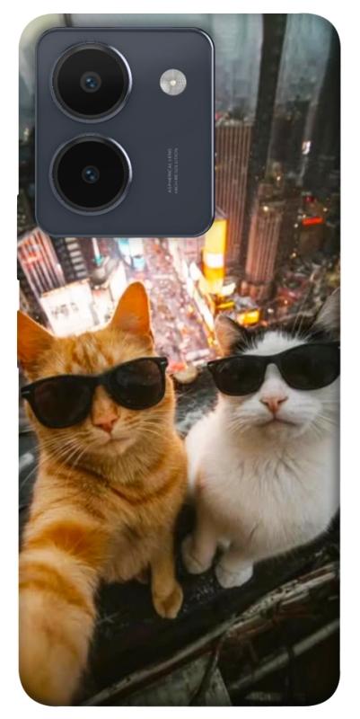 Чехол itsPrint Cool cats city для Vivo Y36, животные, купить оптом с доставкой