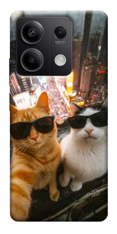 Чехол itsPrint Cool cats city для Xiaomi Redmi Note 13 5G, котики, купить оптом с доставкой