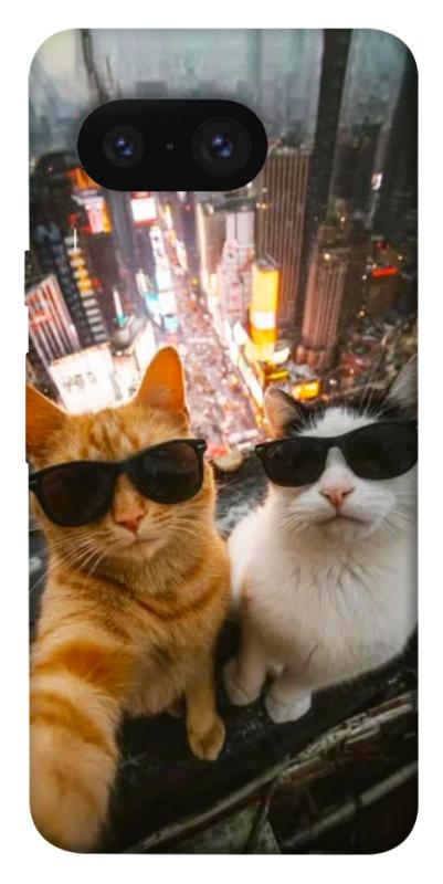 Чехол itsPrint Cool cats city для Google Pixel 8, котики, купить оптом с доставкой