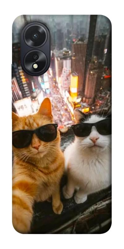 Чехол itsPrint Cool cats city для Oppo A38, котики, купить оптом с доставкой