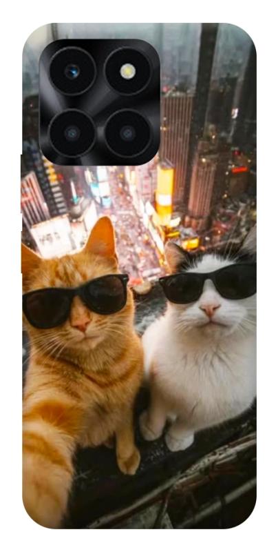 Чохол itsPrint Cool cats city для Huawei Honor X6a, котики, купити оптом з доставкою