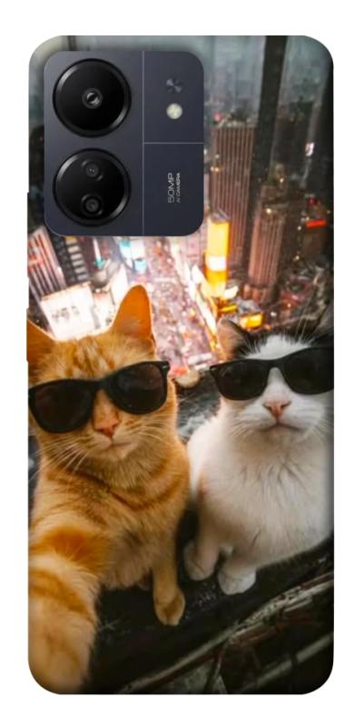 Чохол itsPrint Cool cats city для Xiaomi Redmi 13C, котики, купити оптом з доставкою
