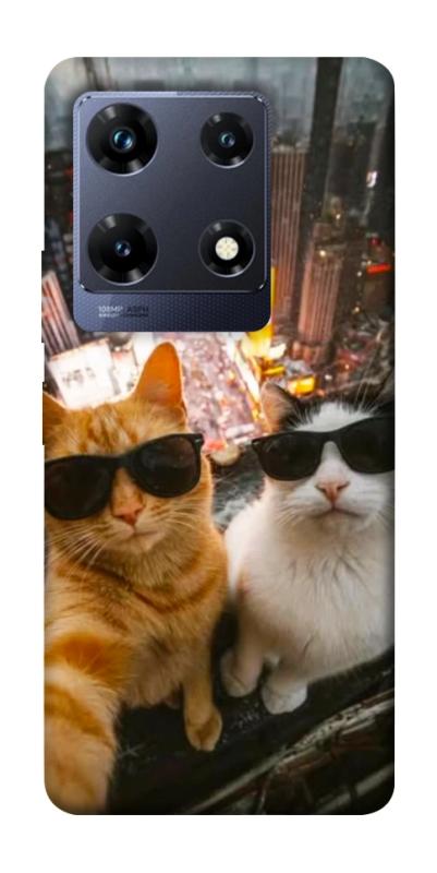 Чехол itsPrint Cool cats city для Infinix Note 30 Pro, животные, купить оптом с доставкой