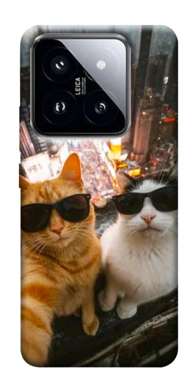 Чохол itsPrint Cool cats city для Xiaomi 14 Pro, котики, купити оптом з доставкою