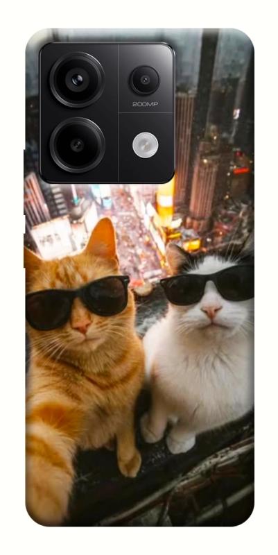 Чехол itsPrint Cool cats city для Xiaomi Redmi Note 13 Pro 4G, котики, купить оптом с доставкой