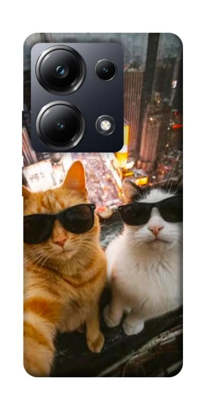 Чохол itsPrint Cool cats city для Xiaomi Redmi Note 13 Pro 4G, котики, купити оптом з доставкою