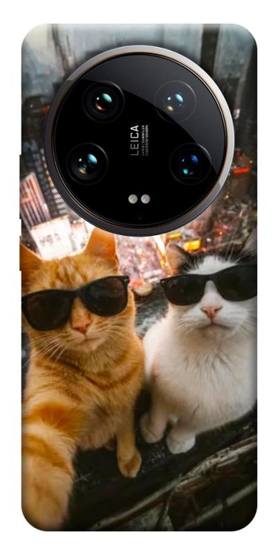 Чехол itsPrint Cool cats city для Xiaomi 14 Ultra, животные, купить оптом с доставкой