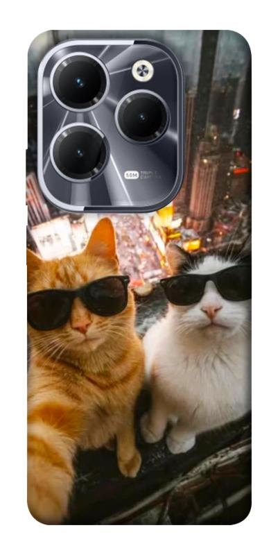 Чехол itsPrint Cool cats city для Infinix Hot 40, котики, купить оптом с доставкой