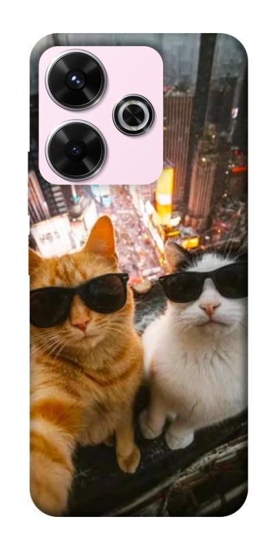 Чехол itsPrint Cool cats city для Xiaomi Redmi 13 4G / Poco M6 4G, животные, купить оптом с доставкой