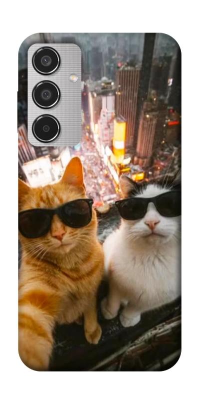 Чохол itsPrint Cool cats city для Samsung Galaxy M35 5G, котики, купити оптом з доставкою