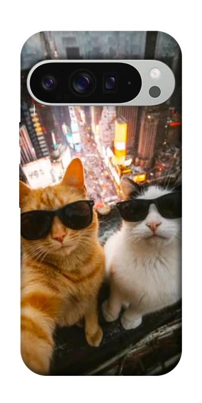 Чехол itsPrint Cool cats city для Google Pixel 9 Pro XL, животные, купить оптом с доставкой