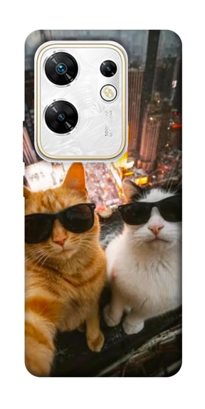 Чехол itsPrint Cool cats city для Infinix Zero 30 4G, котики, купить оптом с доставкой