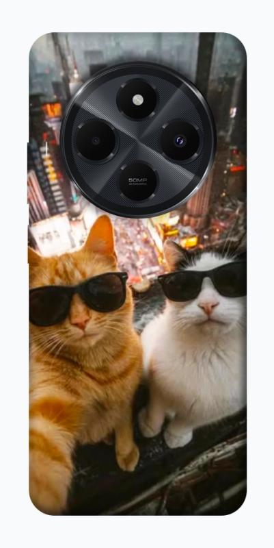 Чехол itsPrint Cool cats city для Xiaomi Redmi 14C / Poco C75, котики, купить оптом с доставкой
