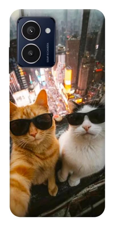 Чехол itsPrint Cool cats city для HMD Pulse Pro, животные, купить оптом с доставкой