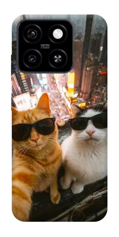 Чохол itsPrint Cool cats city для ZTE Blade A55 4G, котики, купити оптом з доставкою