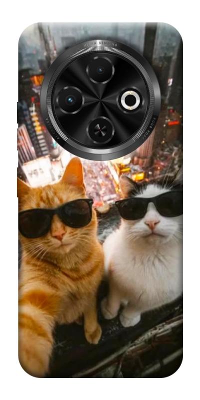 Чохол itsPrint Cool cats city для TECNO Spark 30C, тварини, купити оптом з доставкою