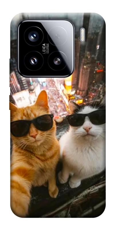 Чехол itsPrint Cool cats city для Xiaomi 15, котики, купить оптом с доставкой