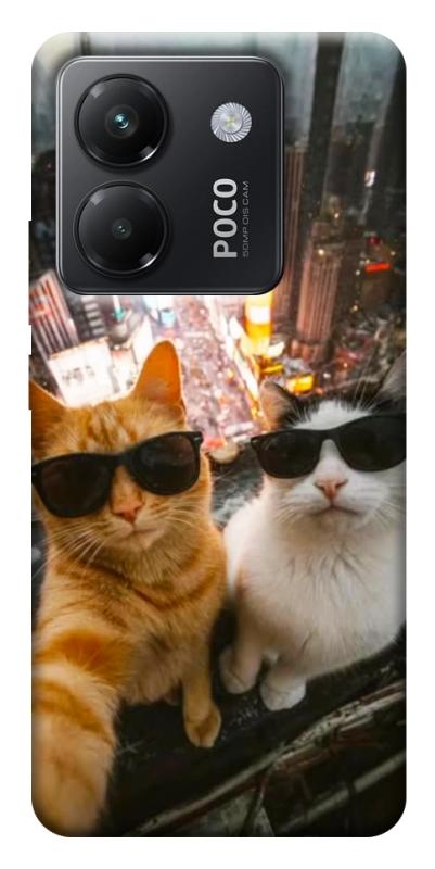 Чехол itsPrint Cool cats city для Xiaomi Poco M7 Pro 5G, животные, купить оптом с доставкой