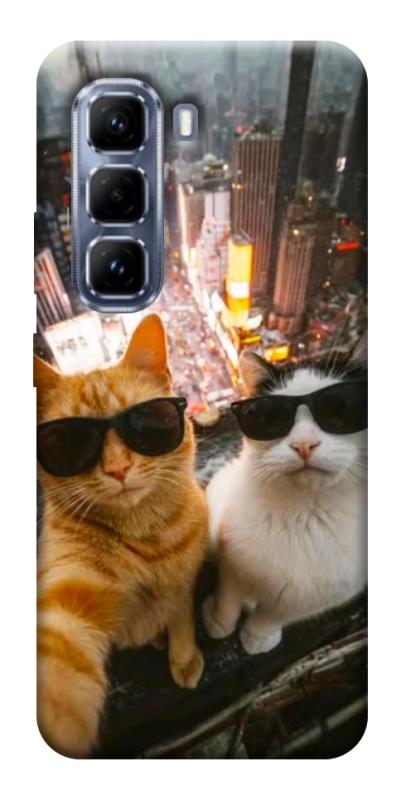 Чохол itsPrint Cool cats city для Infinix Hot 50 Pro, котики, купити оптом з доставкою