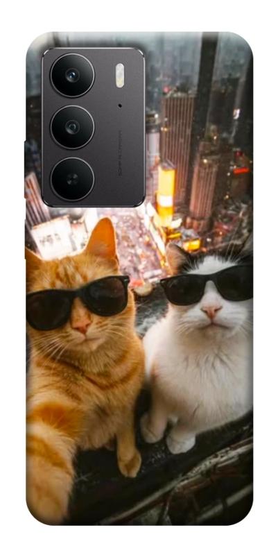 Чехол itsPrint Cool cats city для Realme C75, котики, купить оптом с доставкой