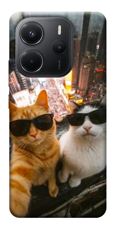 Чехол itsPrint Cool cats city для Xiaomi Redmi Note 14 4G (Europe version), котики, купить оптом с доставкой