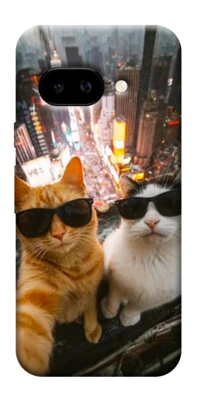 Чехол itsPrint Cool cats city для Google Pixel 9a, котики, купить оптом с доставкой