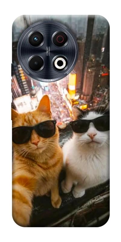 Чехол itsPrint Cool cats city для TECNO Spark 30 Pro (KL7), котики, купить оптом с доставкой