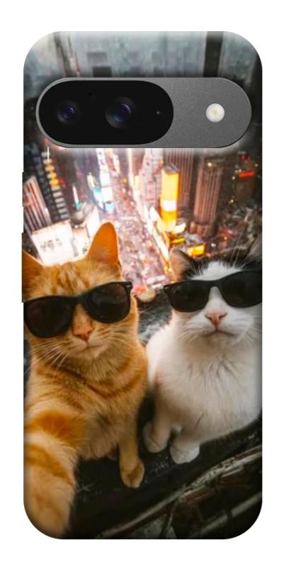 Чехол itsPrint Cool cats city для Google Pixel 10, котики, купить оптом с доставкой