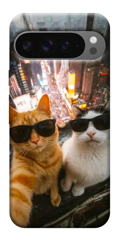 Чехол itsPrint Cool cats city для Google Pixel 10 Pro XL, котики, купить оптом с доставкой