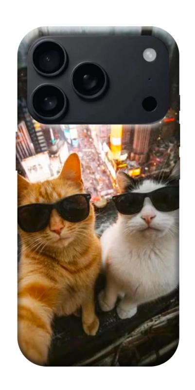 Чехол itsPrint Cool cats city для Apple iPhone 17 Pro (6.3"), котики, купить оптом с доставкой