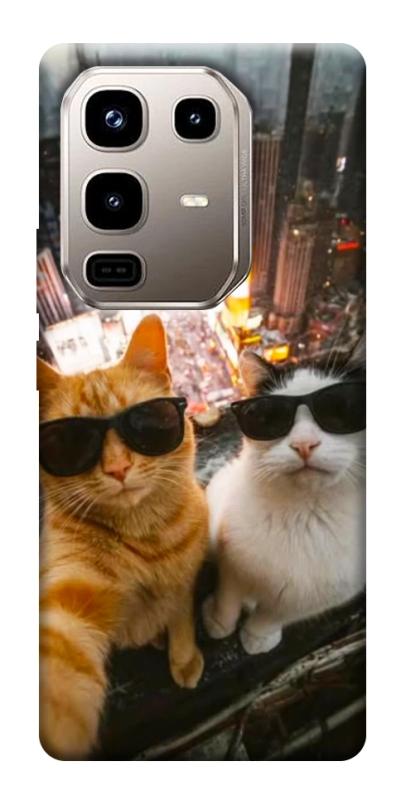 Чехол itsPrint Cool cats city для Infinix Note 50 Pro 4G, животные, купить оптом с доставкой
