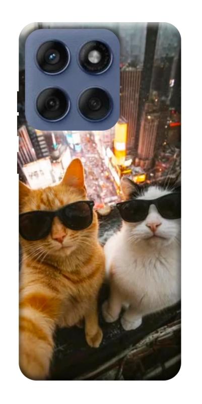 Чохол itsPrint Cool cats city для Motorola Edge 60 Fusion, котики, купити оптом з доставкою