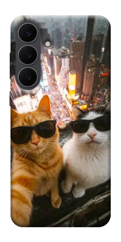 Чехол itsPrint Cool cats city для Samsung Galaxy S25 FE, котики, купить оптом с доставкой