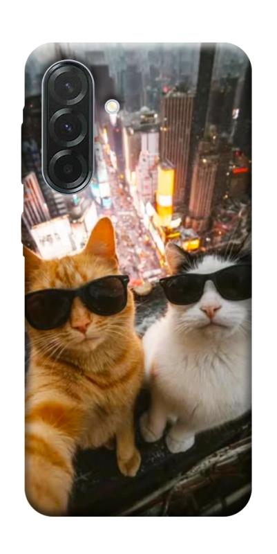 Чехол itsPrint Cool cats city для Samsung Galaxy A37 5G, котики, купить оптом с доставкой
