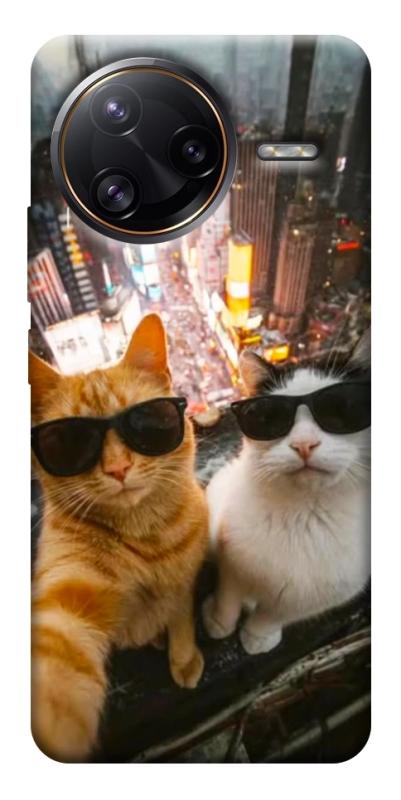 Чехол itsPrint Cool cats city для Xiaomi Poco F7, котики, купить оптом с доставкой