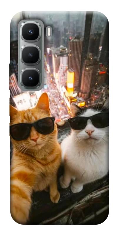 Чехол itsPrint Cool cats city для Infinix Hot 60 Pro+, котики, купить оптом с доставкой