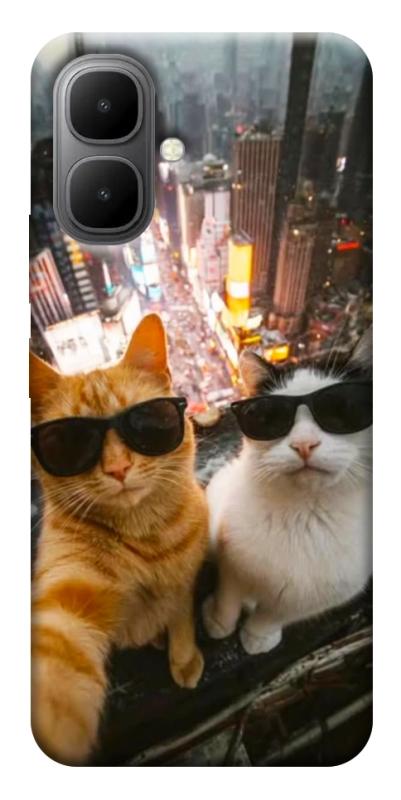 Чехол itsPrint Cool cats city для Infinix Smart 10, котики, купить оптом с доставкой