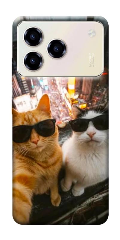 Чехол itsPrint Cool cats city для ZTE Blade A76, котики, купить оптом с доставкой