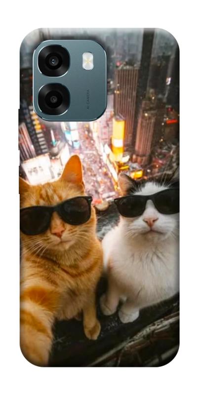 Чехол itsPrint Cool cats city для Oppo A6, котики, купить оптом с доставкой