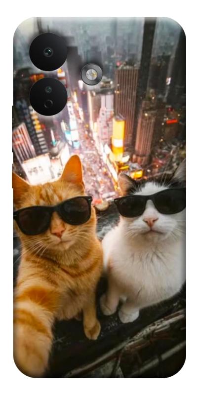 Чехол itsPrint Cool cats city для Xiaomi Redmi Note 17 Pro, котики, купить оптом с доставкой