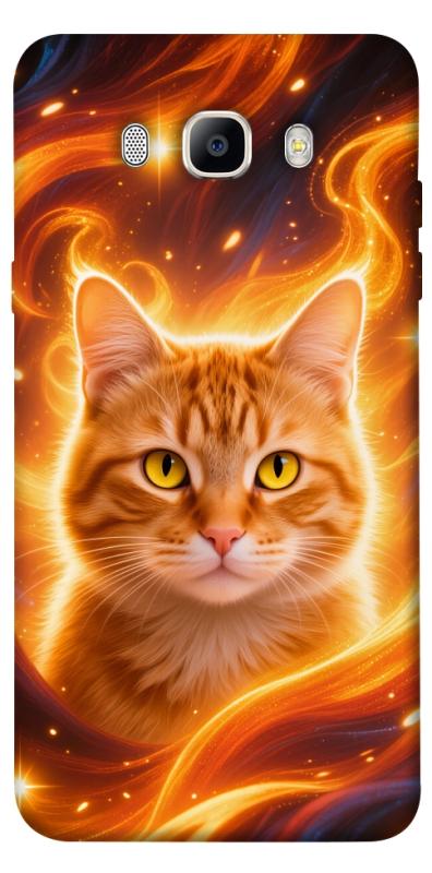 Чехол itsPrint Fire cat для Samsung J710F Galaxy J7 (2016), животные, купить оптом с доставкой