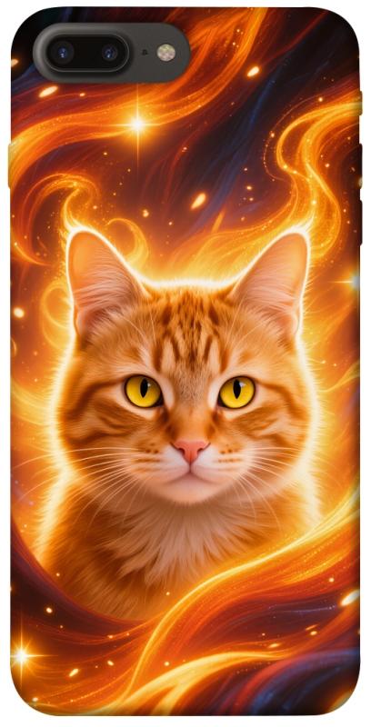 Чехол itsPrint Fire cat для Apple iPhone 7 plus / 8 plus (5.5"), животные, купить оптом с доставкой