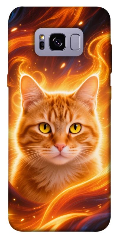 Чехол itsPrint Fire cat для Samsung G955 Galaxy S8 Plus, животные, купить оптом с доставкой