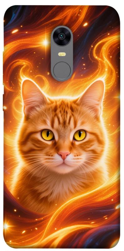 Чехол itsPrint Fire cat для Xiaomi Redmi 5 Plus / Redmi Note 5 (Single Camera), котики, купить оптом с доставкой
