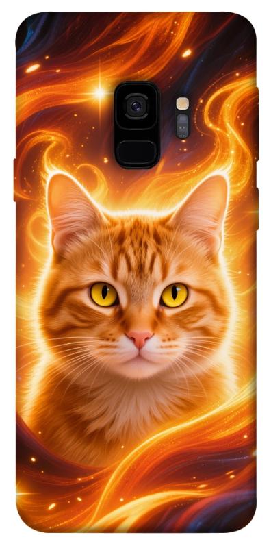 Чохол itsPrint Fire cat для Samsung Galaxy S9, тварини, купити оптом з доставкою
