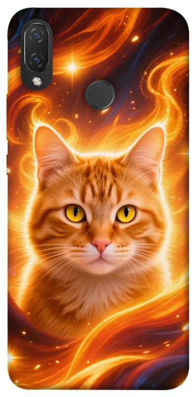 Чехол itsPrint Fire cat для Huawei P Smart+ (nova 3i), котики, купить оптом с доставкой