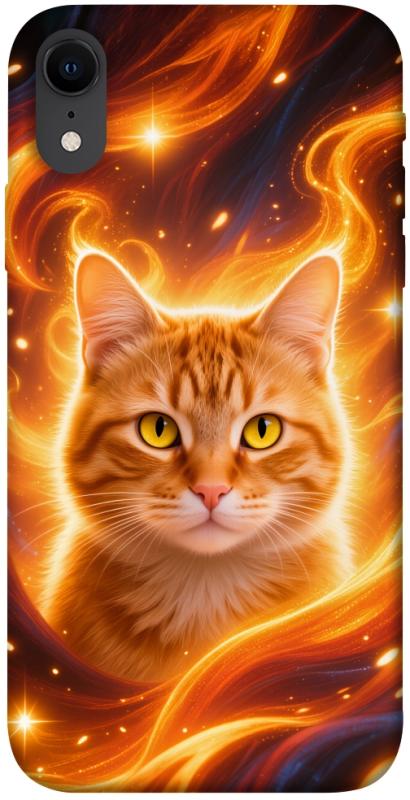 Чехол itsPrint Fire cat для Apple iPhone XR (6.1"), котики, купить оптом с доставкой