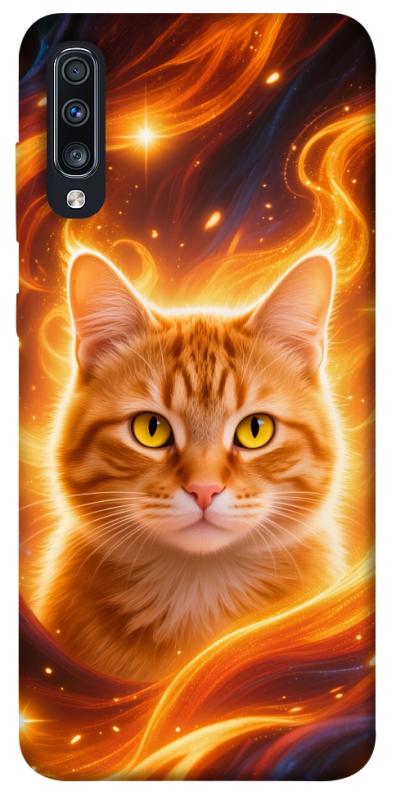 Чехол itsPrint Fire cat для Samsung Galaxy A70 (A705F), котики, купить оптом с доставкой